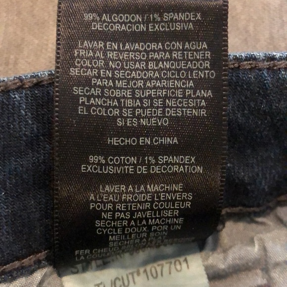 KUT From The Kloth Dark Blue Wash Straight LegJeans Size 8 Short - Picture 13 of 16